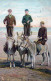 BURRO Animales Vintage Antiguo CPA Tarjeta Postal #PAA289.ES - Donkeys