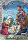 Virgen María Virgen Niño JESÚS Navidad Religión Vintage Tarjeta Postal CPSM #PBB748.ES - Virgen Mary & Madonnas
