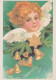 ENGEL WEIHNACHTSFERIEN Feiern & Feste Vintage Ansichtskarte Postkarte CPSM #PAJ373.DE - Angeli