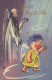 ANGE Noël Vintage Carte Postale CPSMPF #PKD764.FR - Angeli