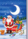 BABBO NATALE Animale Natale Vintage Cartolina CPSM #PAK752.IT - Santa Claus