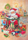 BABBO NATALE Natale Vintage Cartolina CPSM #PAK686.IT - Santa Claus
