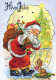 BABBO NATALE Natale Vintage Cartolina CPSM #PAJ642.IT - Santa Claus