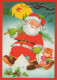 BABBO NATALE Natale Vintage Cartolina CPSM #PAJ506.IT - Santa Claus