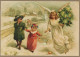 ANGELO Buon Anno Natale Vintage Cartolina CPSM #PAH494.IT - Angels