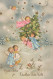 ANGELO Buon Anno Natale Vintage Cartolina CPSMPF #PAG860.IT - Angels