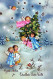 ANGELO Buon Anno Natale Vintage Cartolina CPSMPF #PAG860.IT - Anges