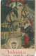 WEIHNACHTSMANN SANTA CLAUS Neujahr Weihnachten Vintage Ansichtskarte Postkarte CPSMPF #PKG321.DE - Santa Claus