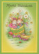 OSTERN KANINCHEN Vintage Ansichtskarte Postkarte CPSM #PBO523.DE - Easter