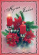 Neujahr Weihnachten KERZE Vintage Ansichtskarte Postkarte CPSM #PBN832.DE - Nouvel An