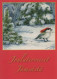 Neujahr Weihnachten VOGEL Vintage Ansichtskarte Postkarte CPSM #PBM766.DE - Nouvel An