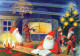 Neujahr Weihnachten GNOME Vintage Ansichtskarte Postkarte CPSM #PBL953.DE - Nouvel An