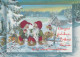Neujahr Weihnachten GNOME Vintage Ansichtskarte Postkarte CPSM #PBL810.DE - Nouvel An