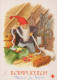 Neujahr Weihnachten GNOME Vintage Ansichtskarte Postkarte CPSM #PBL609.DE - Nouvel An