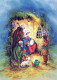 Jungfrau Maria Madonna Jesuskind Weihnachten Religion Vintage Ansichtskarte Postkarte CPSM #PBB616.DE - Vierge Marie & Madones