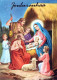 Jungfrau Maria Madonna Jesuskind Weihnachten Religion Vintage Ansichtskarte Postkarte CPSM #PBB814.DE - Virgen Mary & Madonnas