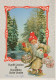 WEIHNACHTSMANN SANTA CLAUS Neujahr Weihnachten Vintage Ansichtskarte Postkarte CPSM #PAV672.DE - Santa Claus