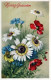 FIORI Vintage Cartolina CPA #PKE719.IT - Flowers