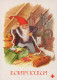 Buon Anno Natale GNOME Vintage Cartolina CPSM #PBL610.IT - New Year