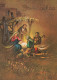 Vergine Maria Madonna Gesù Bambino Natale Religione Vintage Cartolina CPSM #PBB815.IT - Virgen Mary & Madonnas