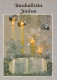 Buon Anno Natale CANDELA Vintage Cartolina CPSM #PAY354.IT - Neujahr