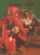 Buon Anno Natale CANDELA Vintage Cartolina CPSM #PAV432.IT - Año Nuevo