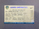 Leeds United V Manchester City 2000-01 Match Ticket - Match Tickets