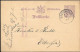 Germany Württemberg Gschwend 5Pf Postal Stationery Card Mailed 1886 - Storia Postale