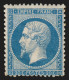 N°22, Napoléon 20c Bleu, Neuf * Avec Charnière Forte - TB D'ASPECT - 1862 Napoléon III