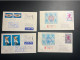 1980 MOSCOW SUMMER OLYMPICS  TORCH RELAY ROMANIA 35 RARE COVERS WITH CANCELATIONS - Verano 1980: Moscu