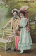 ILLUSTRATEURS - NON SIGNES - Homme - Femme - Couple - Parapluie - Zoet Aandenken - Carte Postale Ancienne - Sin Clasificación