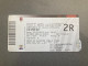 AC Milan V Udinese 2013-14 Match Ticket - Tickets - Entradas