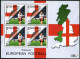 Gibraltar 832-836,835a-836a Sheets,MNH. European Soccer,2000.Teams. - Gibraltar