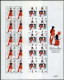 Gibraltar 760-763 Sheets, MNH. Michel 834-837 Klb. EUROPE-1998. Costumes. - Gibraltar