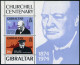 Gibraltar 316-317, 317a, MNH. Sir Winston Churchill-100, 1974. Ship, Parliament. - Gibilterra