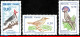 Ref. BR-1087-89 BRAZIL 1969 - 1968, CARDINAL, MUSICIANWREN, FLYCATCHER, MI# 1178-79/1223, MNH, BIRDS 3V Sc# 1087-1089 - Unused Stamps