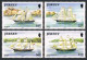 Jersey 596-599,599a, MNH. Michel 577-580,Bl.6. Jersey-Built Sailing Ships, 1992. - Jersey