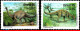 Ref. BR-2543-44 BRAZIL 1995 - DINOSAURS,MI# 2652-53, SET MNH, PREHISTORIC ANIMALS 2V Sc# 2543-2544 - Prehistorisch