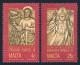 Malta 759-760,760a Sheet,MNH.Mi 841-842. Visit Of Pope John Paul II,1990.St Paul - Malte