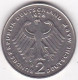 2 Mark 1978 D Munich, Konrad Adenauer, En Cupronickel KM# 124 - 2 Marcos