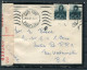 1942 South Africa Cape Town Censor Cover "Royal Navy, Merchant Navy" Patriotic Label (reverse) - New Westminster, Canada - Briefe U. Dokumente