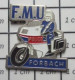 1618c Pin's Pins : Rare Et Belle Qualité POLICE / FORBACH MOTARD FMU MOTO - Police