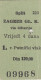 Yugoslavia Yugoslav Railways Train Ticket Split - Zagreb Via Oštarije - Europa