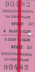 Yugoslavia Yugoslav Railways Train Ticket Additional Ticket For Express Train , Station Split - Europa