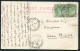 1927 India Trichinopoly Rock Postcard - British Post Office Smyrna Via Bombay - Aden Sea Post Office - 1911-35 Roi Georges V