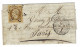 1854 - Lettre PARIS Pour Paris Affr. N°9 10 C Rep.Française ( 4 Très Belles Marges ) Oblit. étoile Pleine + Cad N°1337 - 1849-1876: Periodo Classico