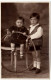 FOTOGRAFIA D'EPOCA - OLD PHOTO - COPPIA BAMBINI - Foto GIOVARA GALLARATE - Vedi Retro - Anonyme Personen