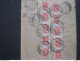 RUSSIA RUSSIE РОССИЯ STAMPS COVER 1923 REGISTER MAIL RUSSLAND TO ITALY OVER STAMPS RRR RIF. TAGG (178) - Brieven En Documenten