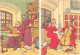 Illustration Harry Elliot (ou Elliott) Les Moines, Série B.D. 1171 Complète - 8 Cartes M. Barré & J. Dayez - Elliot