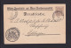 1898 - 3 Pf. Dienst-Ganzsache "Invaliditäs.- Und Alters-Versicherungsanstalt"  (DPB 66/01) Ab Stuttgart - Other & Unclassified